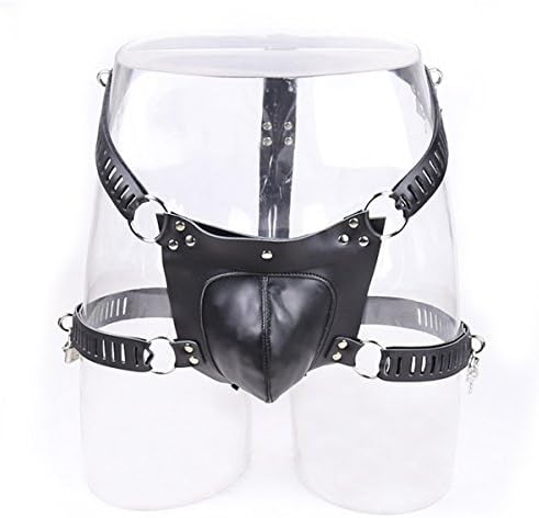 Lieberpaar Men's Leather Black Strap Brief Underwear Genuine Leather (Genuine Leather)