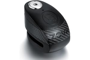 ZOVII Alarm Disc Lock - Motorcycle Security with Double Locking Technology to Counter Crowbar and Screwdriver Leverage Attack