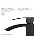 VIGO Duris 12'' H Single Handle Single-Hole Bathroom Vessel Faucet in Matte Black-VG03007MB