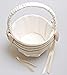 Vivivalue Flower Girl Basket Wedding Collection Traditional Ivory