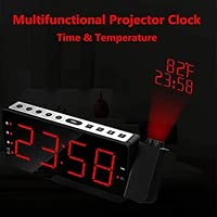 Reloj Despertador de proyección, Radio LED Grande de FM Digital ...