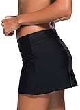 Aleumdr Women's Swimming Boardshort Shorts Panty Skort Bottom Large Black