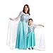 Butterfly Craze Children’s Snow Princess Costume Dress – Ice Queen Dress Up, Includes Gloves, Tiara, Blonde Braid & a Snowflake Wand, Perfect for Pretend Play, Dress-up & Birthday Parties, XS 2yrs