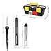 Meterk Soldering Iron Kit, 14 in 1 Adjustable Temperature Welding Soldering Iron with ON/OFF Switch 5pcs Soldering Tips Solder Sucker Desoldering Wick Solder Wire Anti-static Tweezers Iron (black)