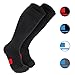 Wanderlust Everyday Use Graduated Compression Socks - Support Stockings for Men & Women - Black/Red Medium