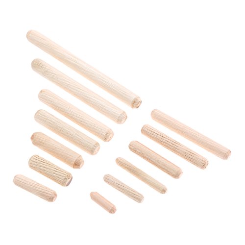 50pcs Woodworking Hardwood Round Dowel Pins Wooden Craft Rods Furniture Fitting Tools 8x60mm(DXL)/0.32"x2.36"