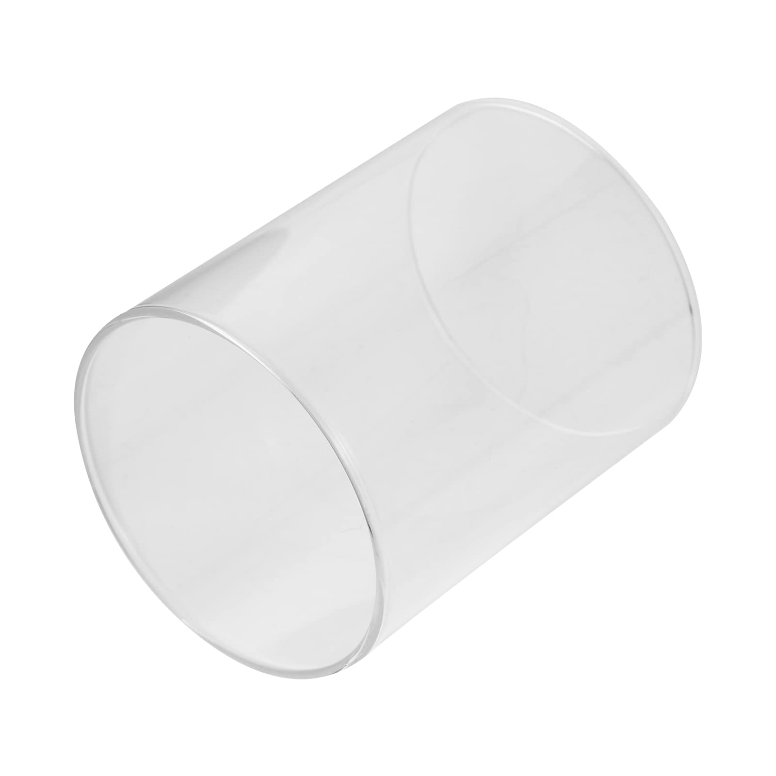 VOSAREA Glass Candleholder Tube Shade Open Flame Candle Chimney Tube Cover Open Ended Cylinder Salad Bowl Tableware Container for Wedding Xmas Fall Party Decor 9. 5cm