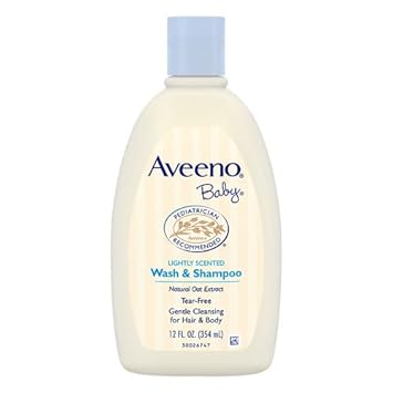 aveeno baby lightly scented wash & shampoo