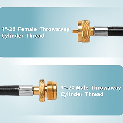 SHINESTAR 12 Feet Propane Hose Extension for Propane Tree, Compatible with Mr. Heater Buddy