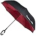theNORTHblu Inverted Umbrella, Cars Reverse Umbrella, Elover Windproof UV Protection Big Inside Out Umbrella for Car Rain Outdoor with C-Shaped Handle and Carrying Bag Suprella