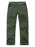 Men’s Outdoor Pants Quick Dry Anytime Adventure Convertible Lightweight Hiking Fishing Zip Off Cargo Work Trousers