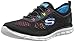 Skechers Sport Women's Harmony Fashion Sneaker,Black/Multi/Mesh/White Trim,7.5 M US