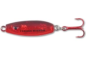 NORTHLAND TACKLE Northland Fishing Tackle Forage Minnow Ice Fishing Jigging Spoon Lure, for Walleye, Crappie, Bluegill, Trout, & More, Assorted Sizes & Colors