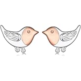 Cute Bird Small Stud Earrings for Women 925 Sterling Silver Rose Gold Plated Minimalist Animal Pet Cartilage Post Tiny Studs Hypoallergenic Lightweight Fashion Jewelry for Her