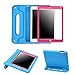HDE Case for iPad 9.7-inch 2018/2017 Kids Shockproof Bumper Hard Cover Handle Stand with Built in Screen Protector for New Apple Education iPad 9.7 Inch (6th Gen)/5th Generation iPad 9.7 Blue/Pink