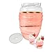 Mexican Clear Vitrolero with Lid, 5 Gallon Jug for Aguas Frescas, Juice, Sun Tea, or other Beverages with Lid, 20 L Clear, BPA-Free Food-Grade Plastic Container for Parties, Reusable
