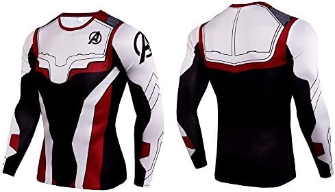 Avengers Endgame Compression Long Sleeves Men's Gym Sports Fitness T-Shirt