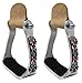 PRORIDER Challenger Horse Western Tack Barrel Aluminum Beaded Inlay Stirrups 5118thumb 4