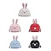 Pinky Family Super Cute Girls Purse Bunny Ear Shoulder Bag Messenger Bag and Backpack (pattern 2 pink)