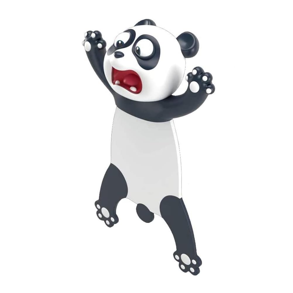 Lovely Bookmarks, KOSTOO Funny 3D Cartoon Bookmark Animals Reading Bookmarks for Students Office Stationery Creative Gift Ideal for Boys Girls (Panda)