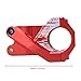 Bike Handlebar Stem 31.8mm Aluminium Alloy Hollow Handlebar Stem Cycling Mountain Bike Handlebar Riser(red)thumb 2