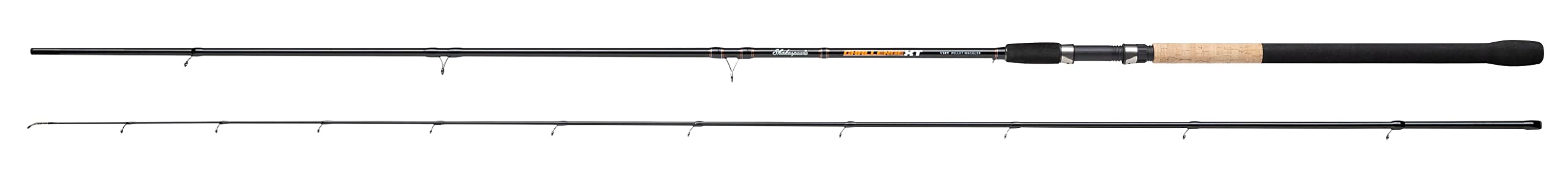 Shakespeare Challenge XT Coarse Rod Carbon Construction, Sensitive Tip, Durable Design, Comfortable EVA Handle, Freshwater Coarse Fishing Rod - 11ft, 2pc