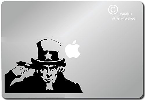 Apple Macbook Decal Sticker Skin Bansky Uncle Sam Suicide Bansky Art Bansky G...