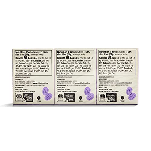 PACK OF 6, 365 BY WHOLE FOODS MARKET, ORGANIC RAISINS, 1 OUNCE