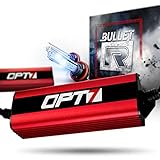 OPT7 Bullet-R H11 H8 H9 HID Kit - 3X Brighter - 4X Longer Life - All Bulb Sizes and Colors - 2 Yr Warranty [6000K Lightning Blue Xenon Light]