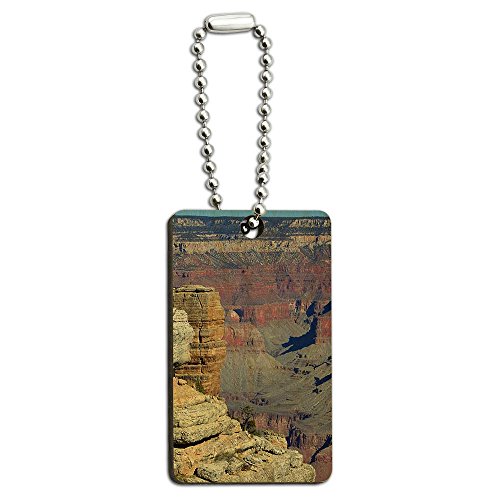 Grand Canyon National Park AZ Wood Wooden Rectangle Key Chain