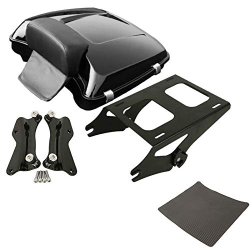 TCMT Razor Tour Pack Trunk Backrest Mount Rack Docking Hardware Fits For Harley Touring CVO Road King Road Glide Street Glide Electra Glide 2014-2025