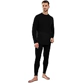 LEADHALO 100% Merino Wool Base Layer Mens, Midweight Mens Thermals Top and Bottom Set,250g Thermal Underwear for Cold Weather