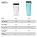 MIRA 12 oz Coffee Travel Mug - Stainless Steel Insulated Tumbler with Leak-Proof Lid - Hot & Cold Cup - White
