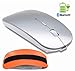 Bluetooth Wireless Mouse and Mouse Case Set - Tsmine Rechargeable Gaming Mouse Mute Wireless Optical Mice for MacBook,Notebook,Laptop,PC,Tablet(Not for iPad and iPhone)