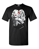 Shop4Ever Two Face Marilyn Monroe T-shirt Blonde Bombshell Shirts