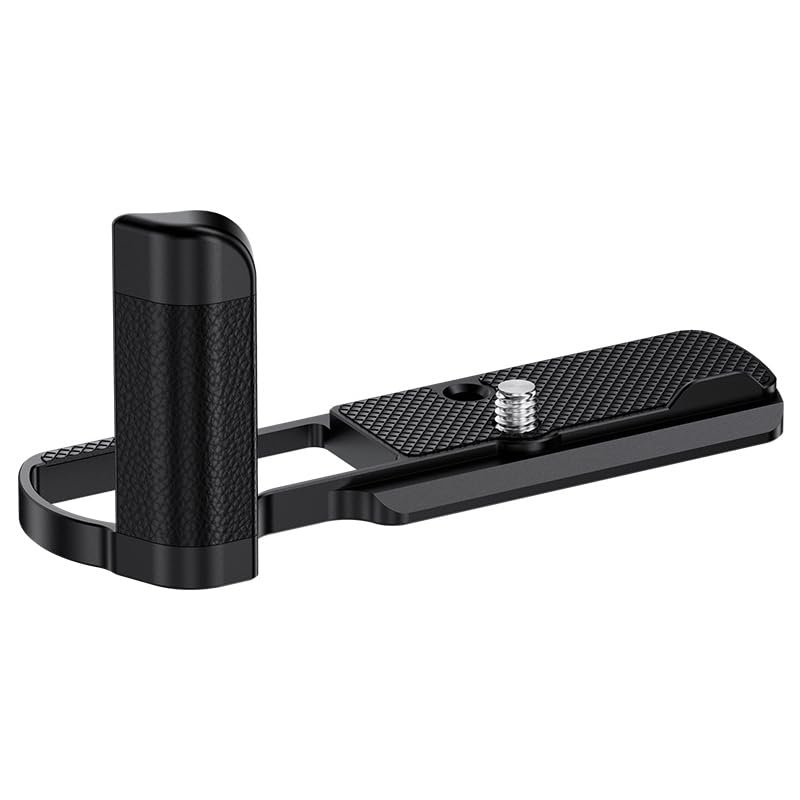 JJC Aluminum Arca-Type Camera Hand Grip for Panasonic Lumix GX9/GX7 Mark III, GX85/GX80/GX7 Mark II Replaces Panasonic DMW-HGR2 Enhance Hand-held Feeling for Youtuber Vlogger Video Recording