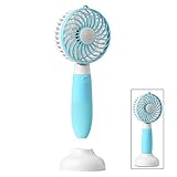 Allkeys Personal Handheld Mini Fan Battery Operated Portable Rechargeable Electric Fan for Home Office Outdoors Travel(Blue)