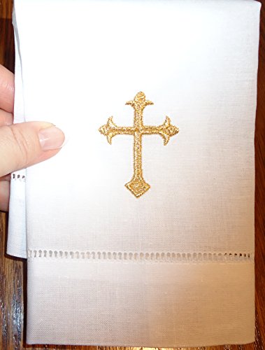 Integrity Designs Baby Baptism Cloth with Gold Cross