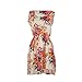 Shensee Summer Sleeveless Floral Print Chiffon Casual Beach Mini Dress (XL)