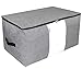 iwill CREATE PRO 91L Jumbo Polyester Storage Organizer Bag, Waterproof Household Containers for Closet, Sheves for Clothes, Sweaters, Comforters, Blankets, Light Grey