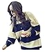 CA Fashion Women's Classical Stripe Knitting Pullover Sweater S to M