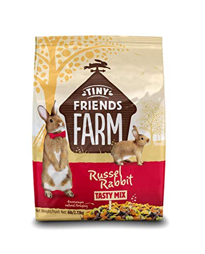 supreme petfoods tiny friends farm russel - alimento para conejos, 6 libras