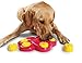 kathson Dog Interactive Games Puzzle Toys Dog Food Dispenser Puppy Fun IQ Educational Treat Box Slow Feed Bowl Nontoxic Food Dispensing Plate Dish Puzzle Toys for Small Medium Large Dogs Training Play