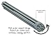 Roll Up Dish Drying Rack - Solid Steel (Unique Square Rod Design) Silicone Over The Sink Dish Drainer + BONUS Dish Scrubber - Large 20.5” x 12.75” (Mid Gray) - Also Useful as a Trivet and Cooling Rack