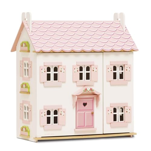 Le Toy Van - Iconic Sophie's Large Wooden Doll House | Dream House Wooden Dolls House Play Set | Great As A Gift | Suitable for Ages 3+