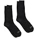 Dickies Men's 2-Pair Premium Steel Toe Thermal Acrylic Crew Socks (Black), Shoe Size 6-12