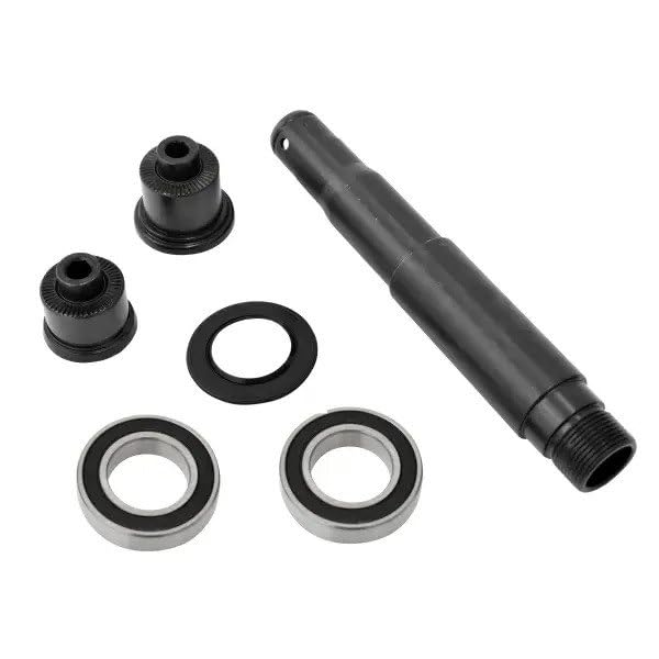 SHIMANO Unisex Y3hw98020 FH-MT401-B Complete Hub Axle, Black