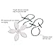 PH Drain Hair Catcher, (10 Pack) Disposable Flower Shower Hair Cleaning Chain, Drain Clog Remover, Tool for Drain Cleaning - Never Clean a Clogged Drain Again (White)