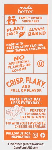 DARE BRETON GLUTEN FREE CRACKERS, ORIGINAL WITH FLAX, 4.76 OUNCE,PACK OF 1