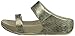 FitFlop Women's Lulu Metallic Snake Slide, Pale Gold, 8 M US